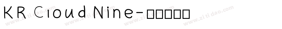 KR Cloud Nine字体转换